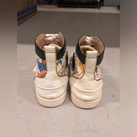 Christian Louboutin Graffiti Leather Hightop Trainer - Picture 5 of 9